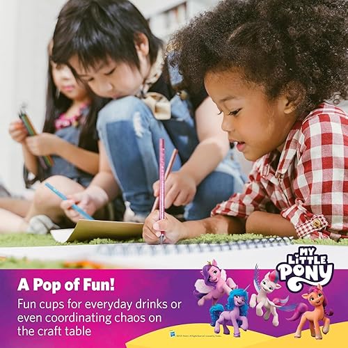 Miniatura 10 de Glad My Little Pony - Vasos de plástico transparente para niños, 16 onzas, 36 unidades, vasos desechables con diseños de My Little Pony, 36