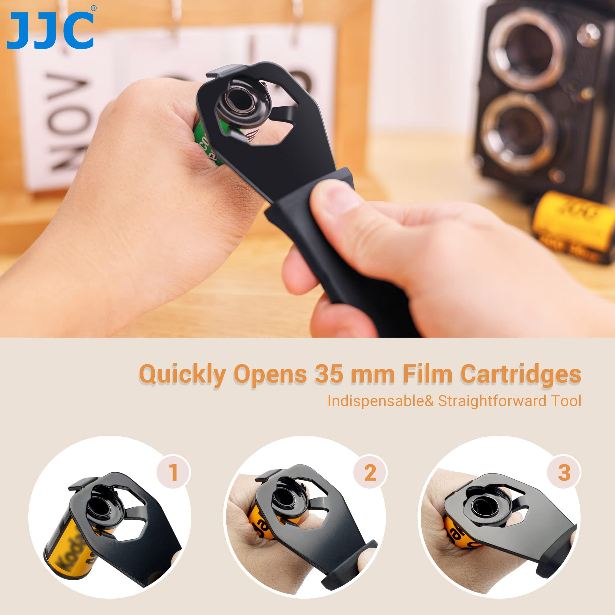 Ouvre-cassette Métal JJC Pour Film 35mm - Outil Chambre Noire