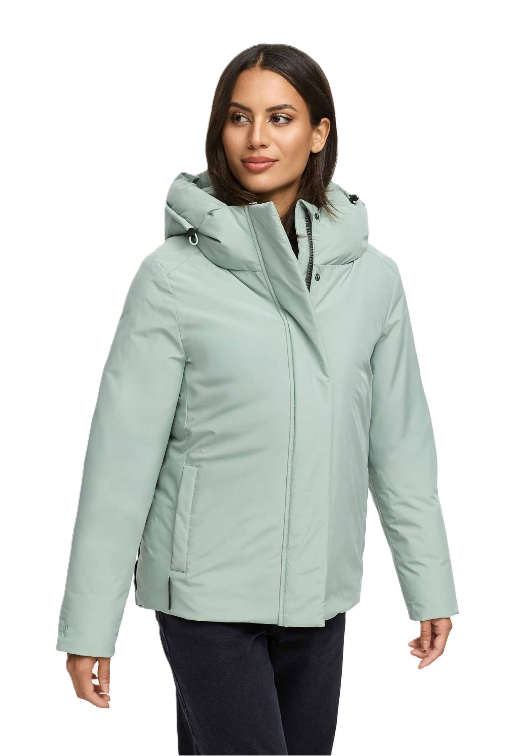 MARIKOO Winterjas voor dames (XS-3XL) - met capuchon, gevoerde buitenzakken, ventilatiesleuven - N113, S