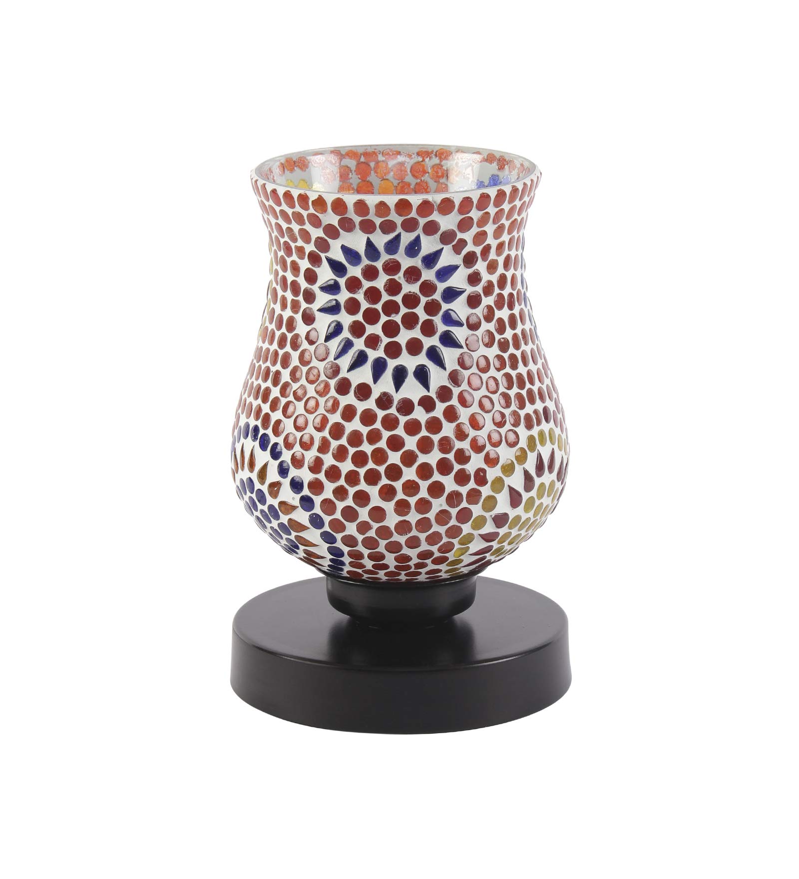 Devansh L208, Multicolor Mosaic Glass Table Lamp (Medium, Multicolor) 4