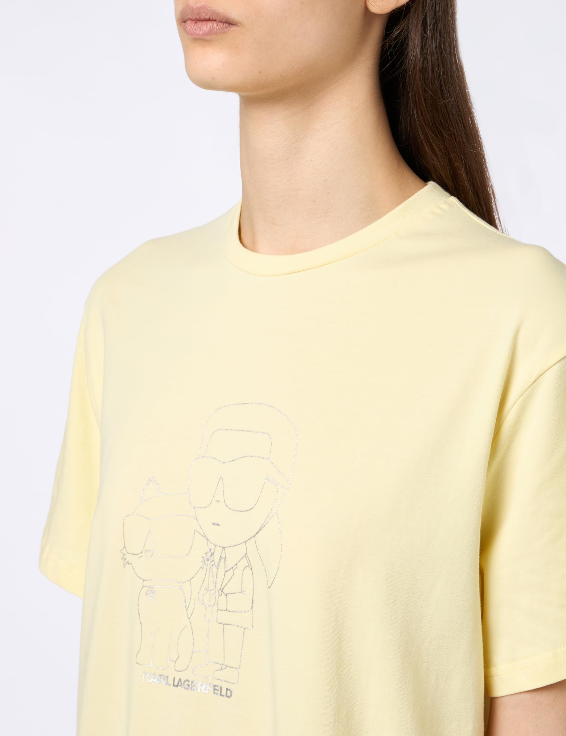 Karl Lagerfeld Mujer Ikonik 2.0 T-Shirt Pyjama Dress
