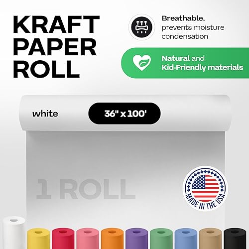 Vista 65 de IDL Packaging - Rollo de papel de estraza marrón de 48 pulgadas x 150 pies (1,800 pulgadas), 50 libras (paquete de 6), resistente, para embalar