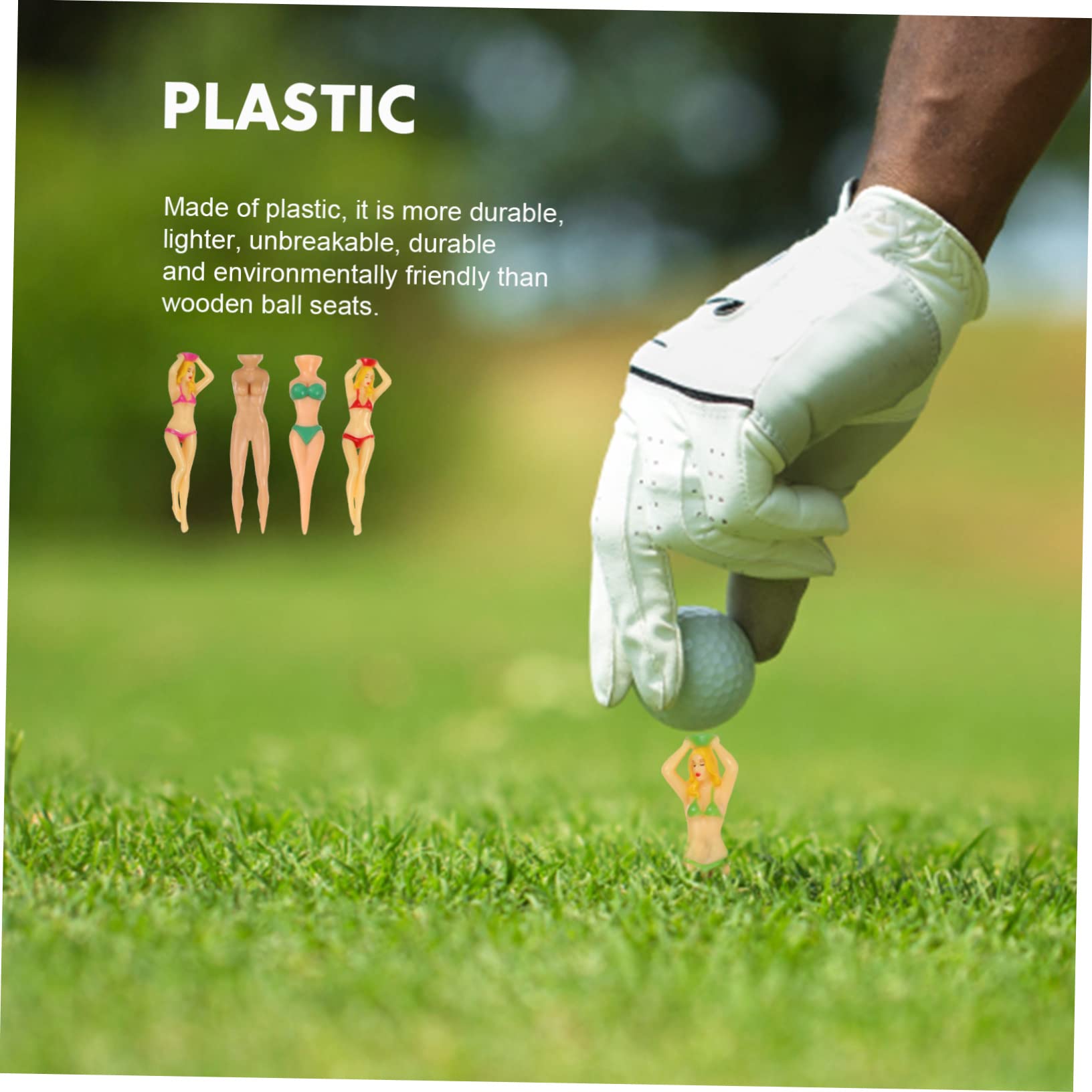 Toddmomy Piłka Stadniny Śmieszne Golf Szkolenia Koszulki Z Tworzywa Sztucznego Golfy Koszulki Akcesoria Do Gry W Golfa Naga Kobieta Koszulki Golfowe Naga Kobieta Z Tworzywa Sztucznego