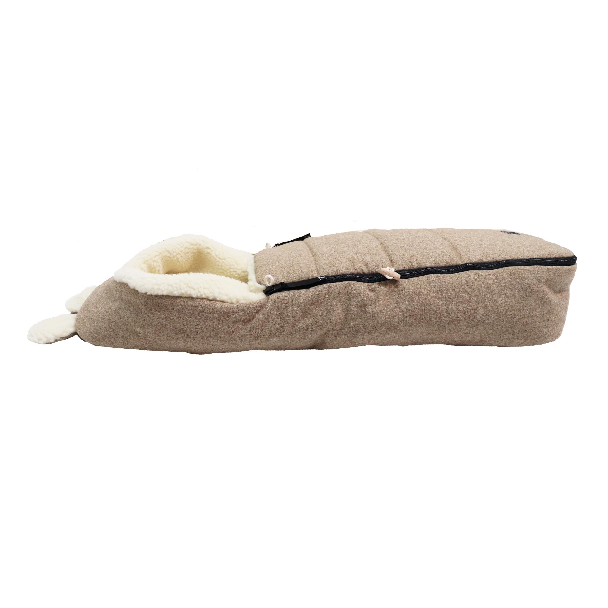 Kaiser 65322 HOODY MAUS WOOL Babyschalen Woll Fußsack (wheat)