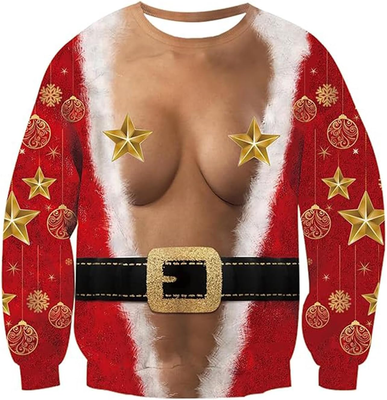 Sweatshirt Long Sleeve Christmas Graphic Crewneck Pullover Top Unisex Youth Cute Trendy Outfits For Xmas Festive Holiday Wear
