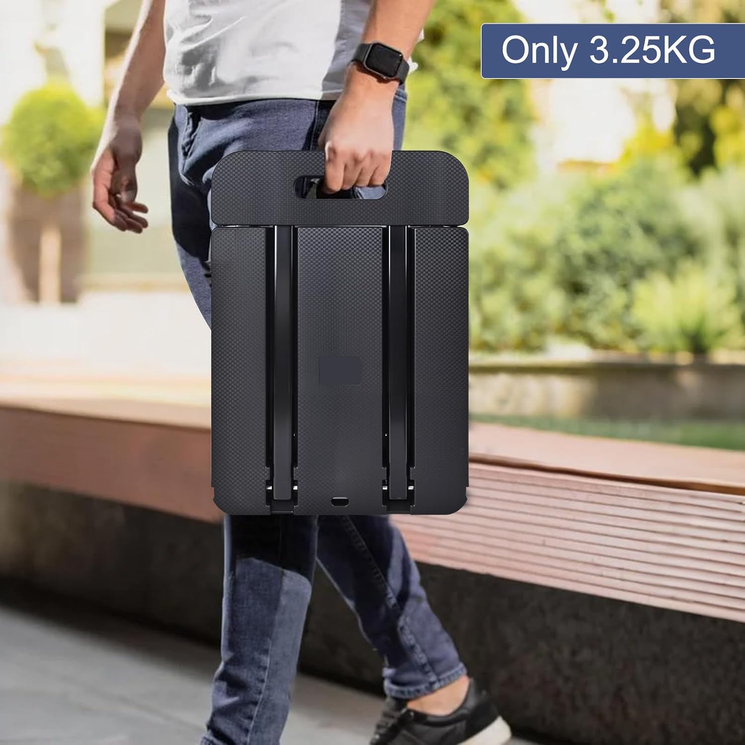 Folding Hand Truck,Travel, Moving, Shopping, Office Use, [Lightweight|Portable] Lightweight Portable Folding Trolley Cart & Utility Dolly with Non-Slip Wheels for Home and Warehouse Use