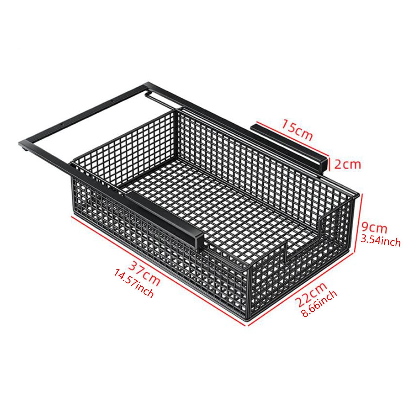 Cesta Extraíble Colgante para Cajón, Estante Deslizante para Suministros Debajo del Estante, Resistente