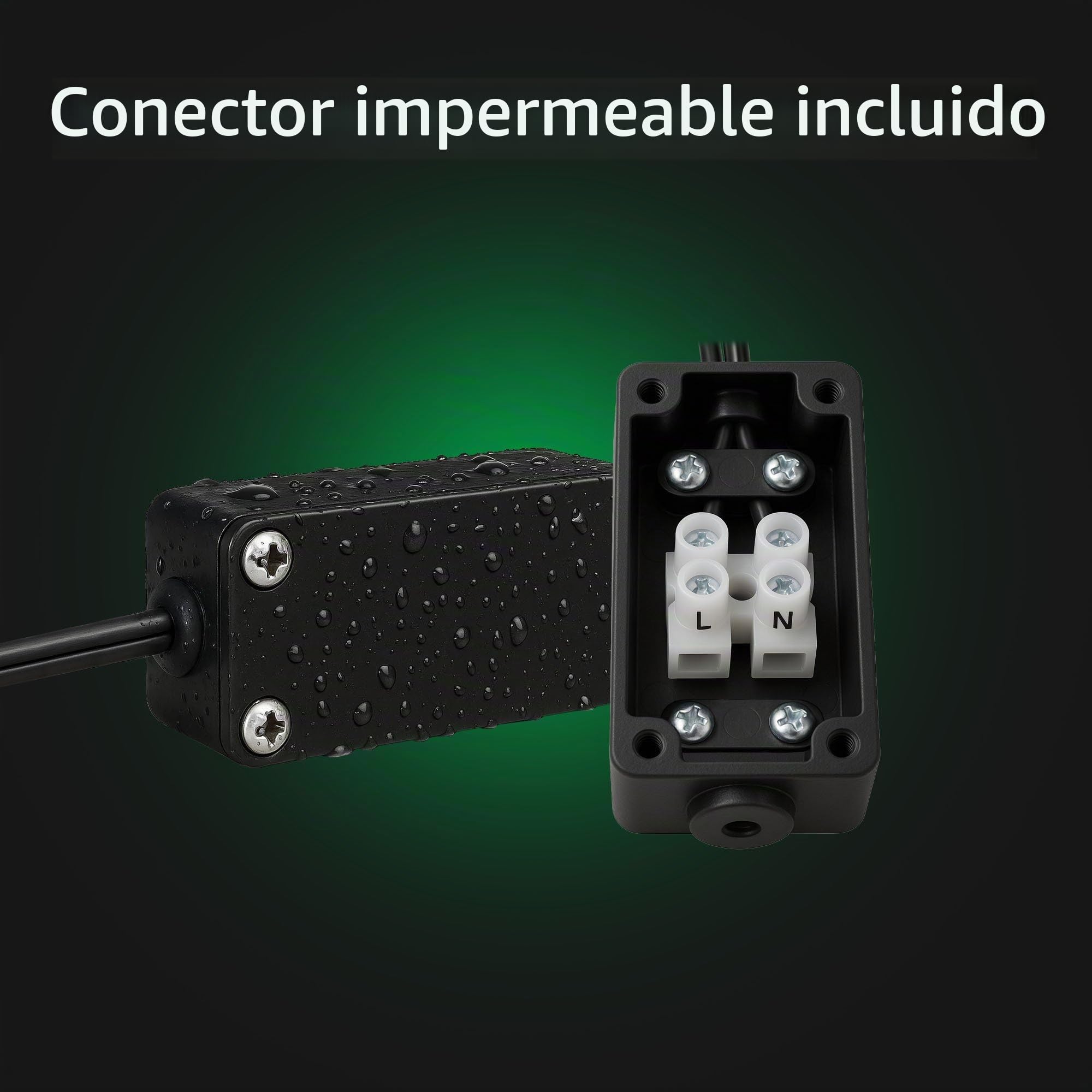 Ledvion Foco de Jardín LED IP44 GU10 1W 6 unidades piqueta sin bombilla | Para jardin terraza entrada caminos parterres e iluminacion exterior decorativa