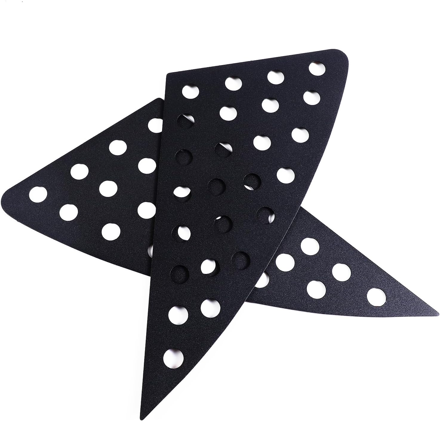 Lcojicep Rear Side Window Louvers Air Ven Trim Accessories Compatible with Hyundai Kona 2017-2022 Automotive Rear Window Triangular Glass Decorative Cover C Pillar Aluminum Protective Pieces