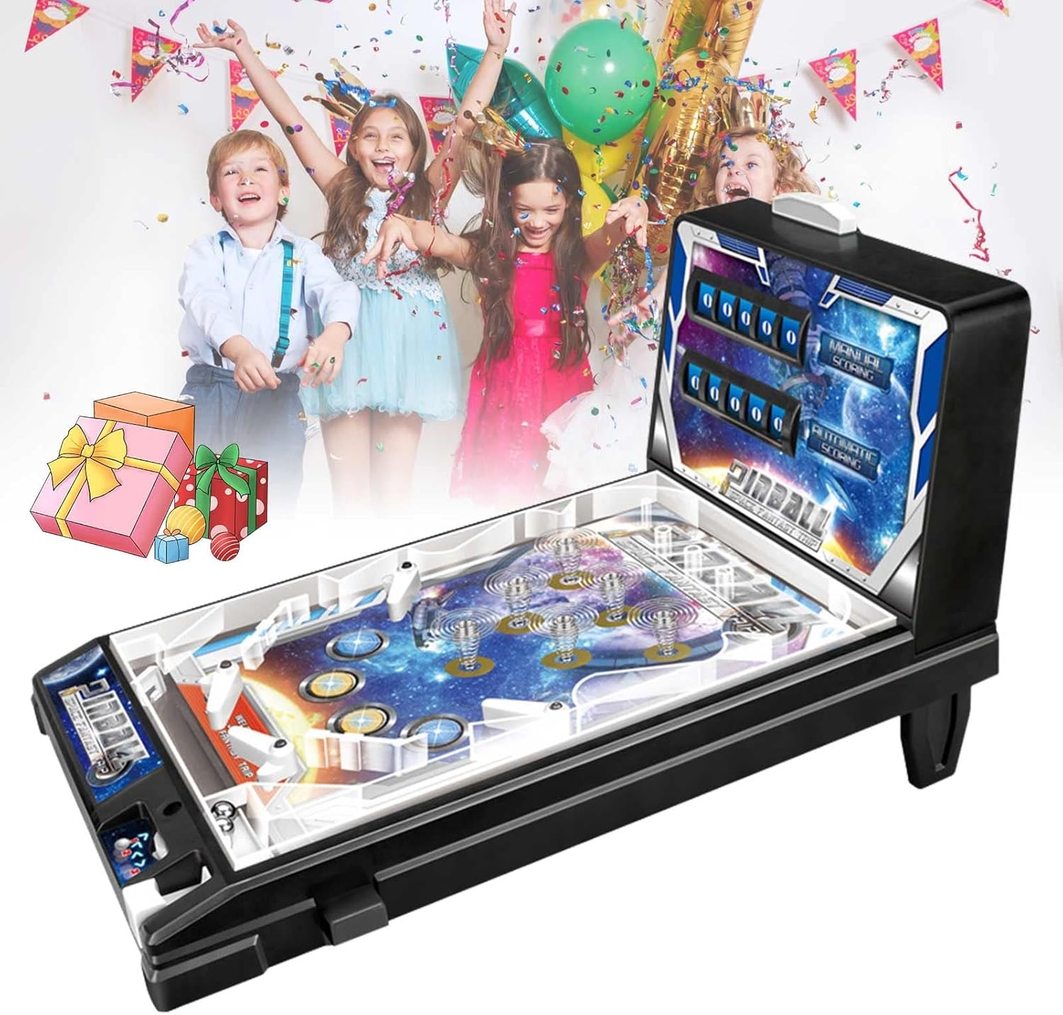LUDITA Electronic Arcade Pinball Machine for Kids Parent