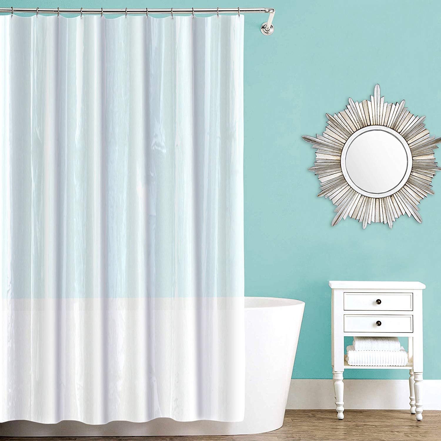 Amazon.com: Splash Home Vinyl Shower Liner, Lightweight Shower Curtain ...