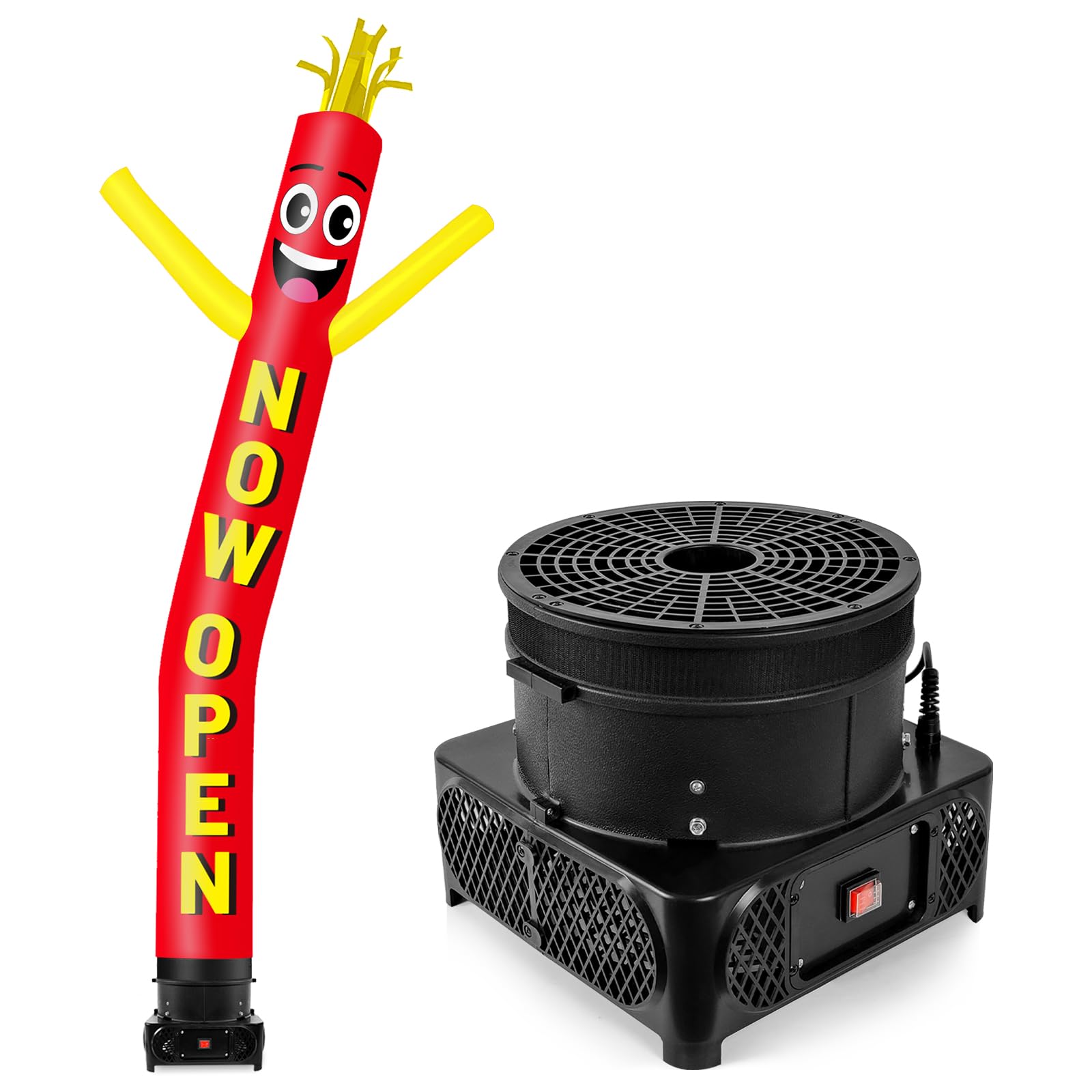 Photo 1 of ***SEE NOTES****GOODENY 10FT Tall Inflatable Tube Man Now Open Wacky Wavy Dancing Guy with 3/4 HP Weather-Resistant Blower (12''Diameter) for Outdoor Decoration Advertising Business Promotion