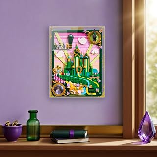 Wall-Mounted Integrated Acrylic Display case for Lego 75685 City Wall Hanging Art Painting - dustproof with uv Protection,Custom Fit for Lego 75685 Model - Collector's Edition(Model not Included)