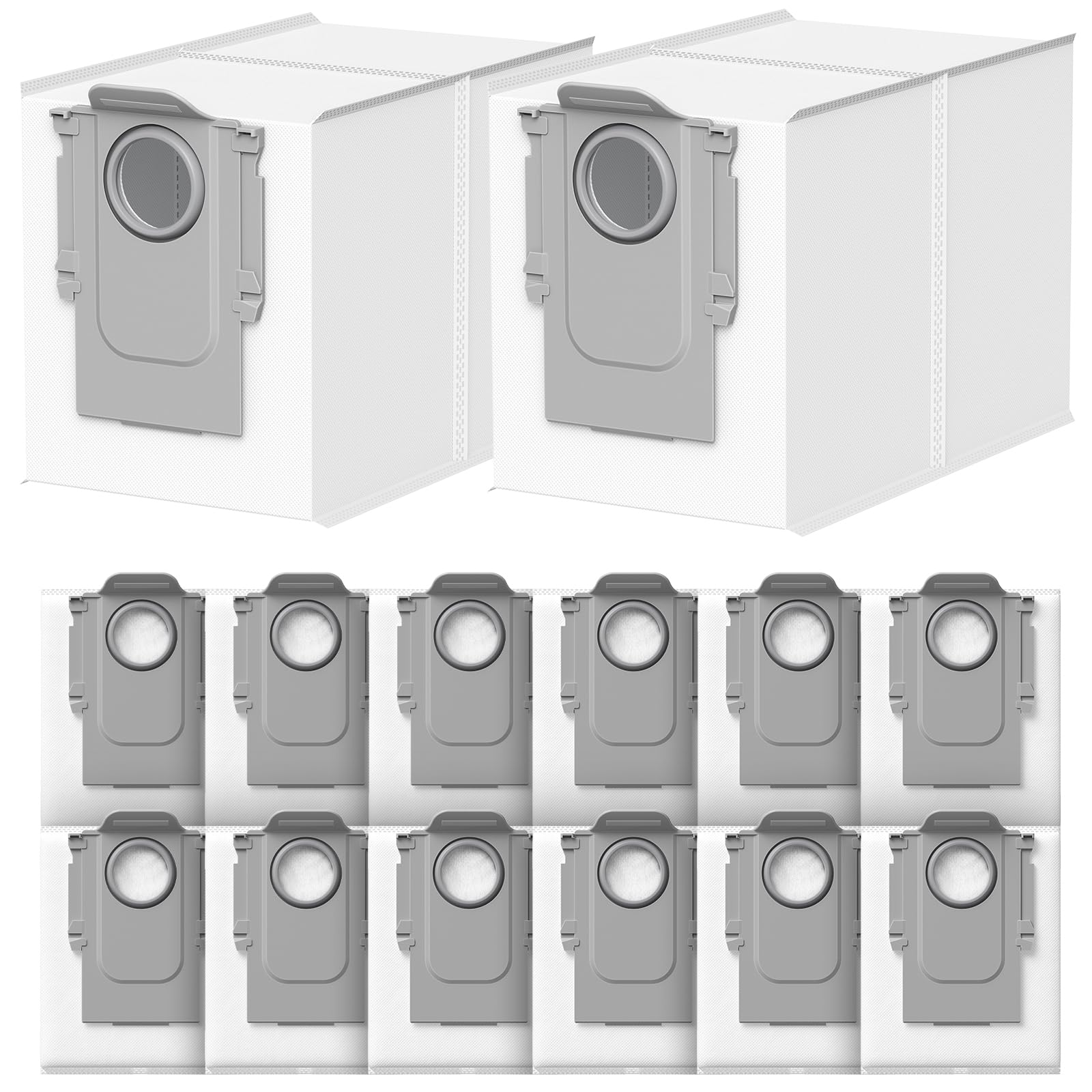 14 Pack Dust Bags for Roborock QV 35S/QV 35A/Qrevo/Qrevo S/Qrevo Pro