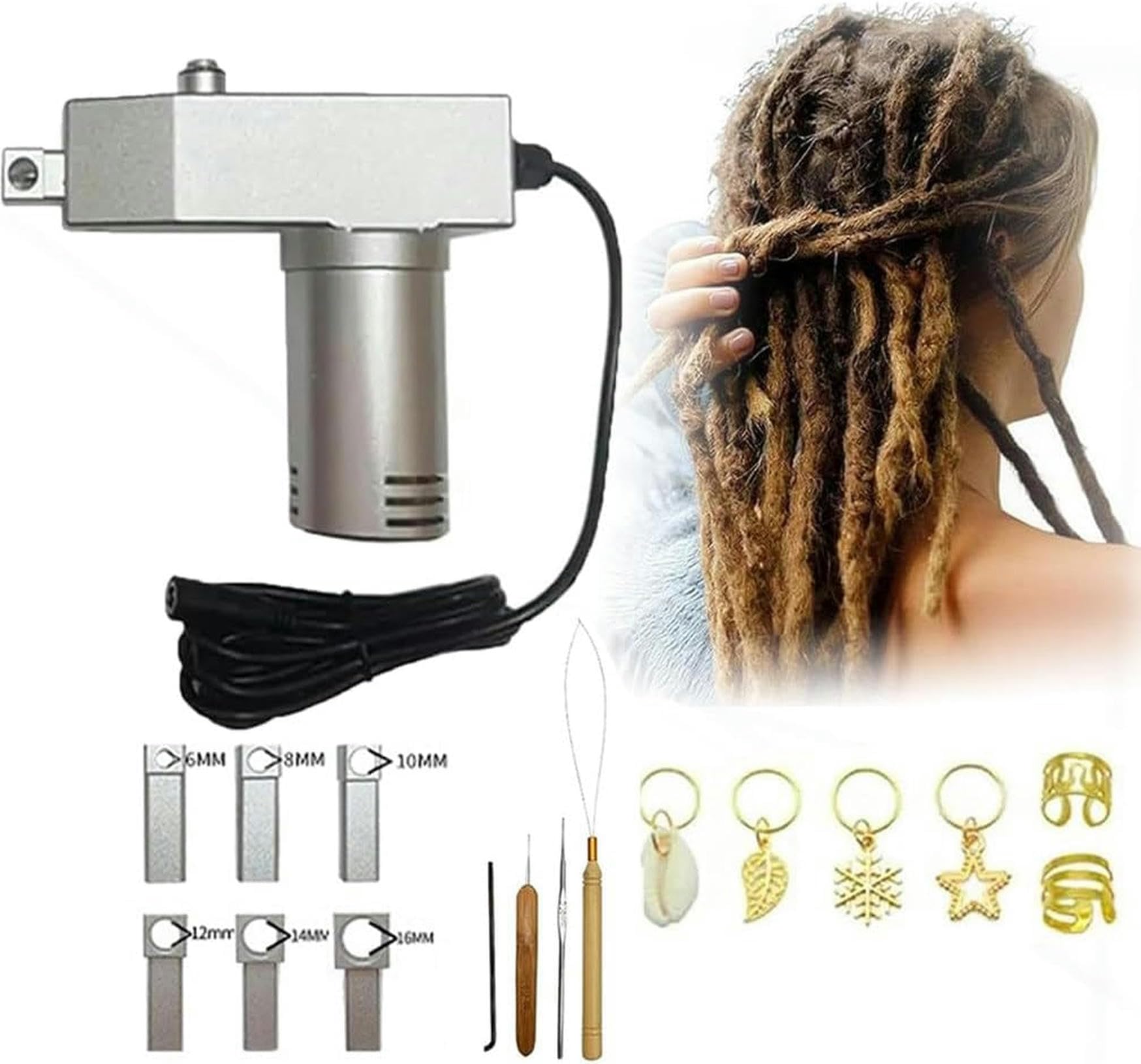 Machine à tresser au crochet pour dreadlock instantané sur cheveux