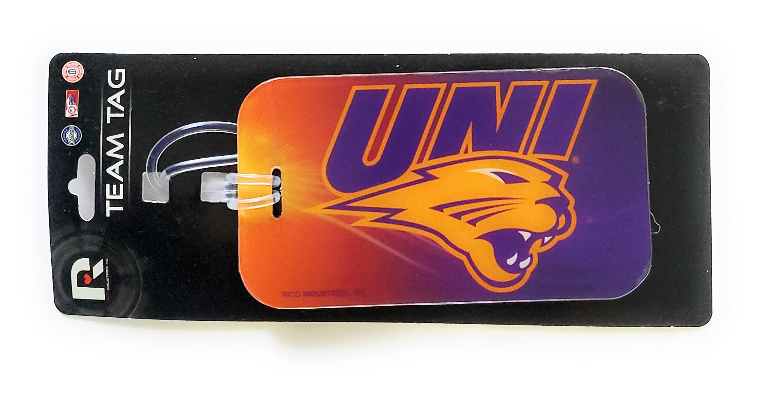 Rico Industries Univ/Northern Iowa Crystal View Lug Tag