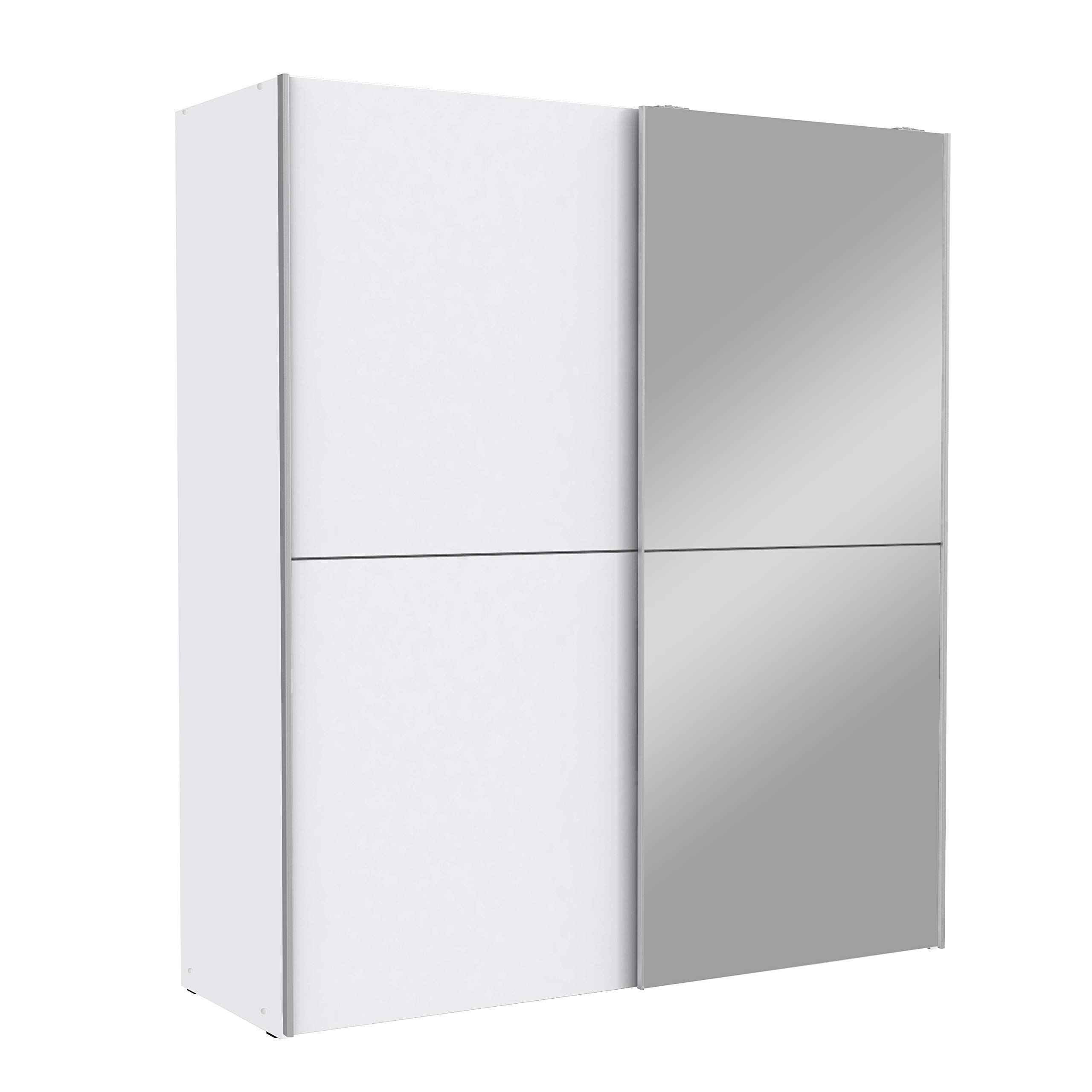 AVANTI TRENDSTORE Fajar - Armadio a 2 ante scorrevoli e specchio, in legno truciolato, molto spazioso, disponibile in 2 colori diversi. Dimensioni: LAP 170,3x190,5x61,2 cm