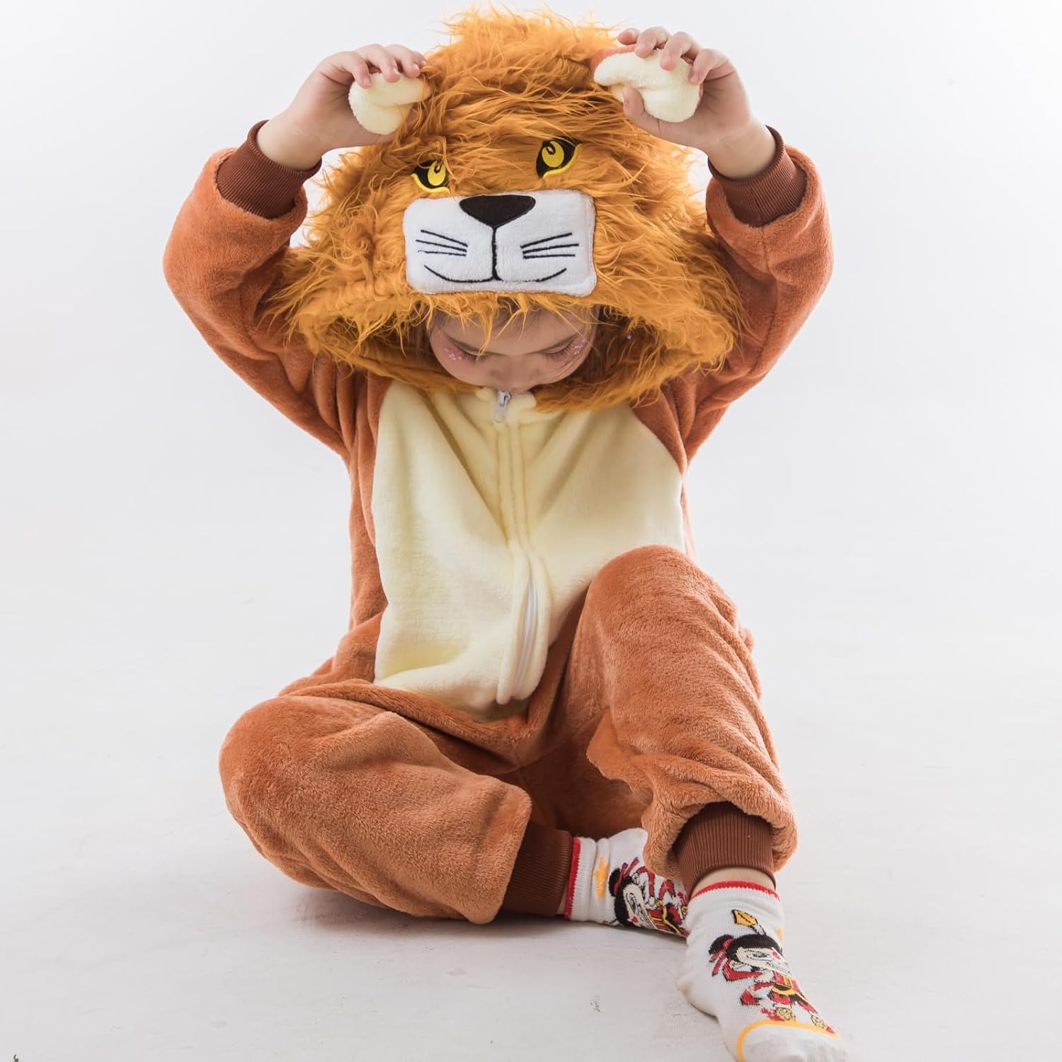 Unisex Kids Animal Onesie Pajamas Children Flannel Halloween Cosplay Costume Homewear Sleepwear for Boys Girls Gift - Image 5