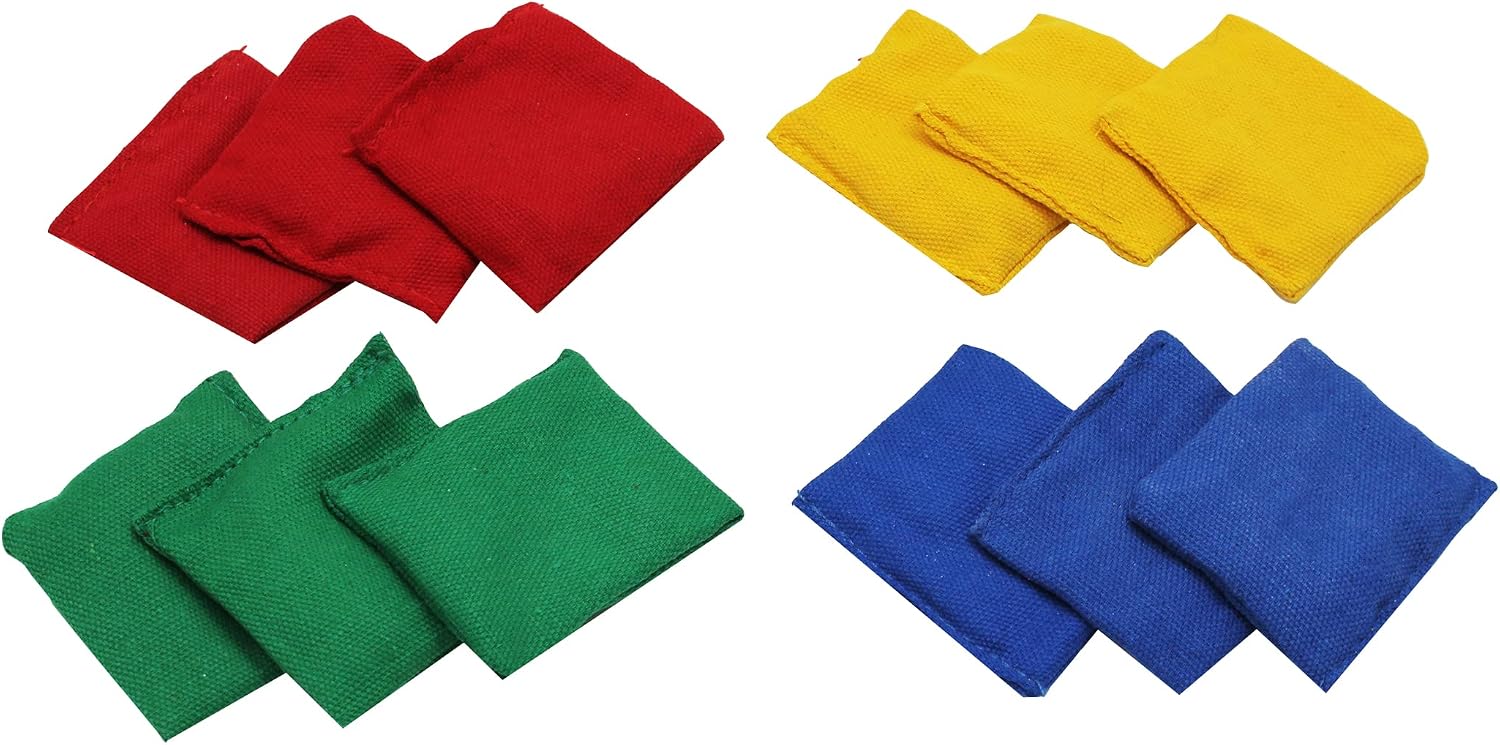Dick Martin Sports Bean Bags, 3" x 3", Set of 12
