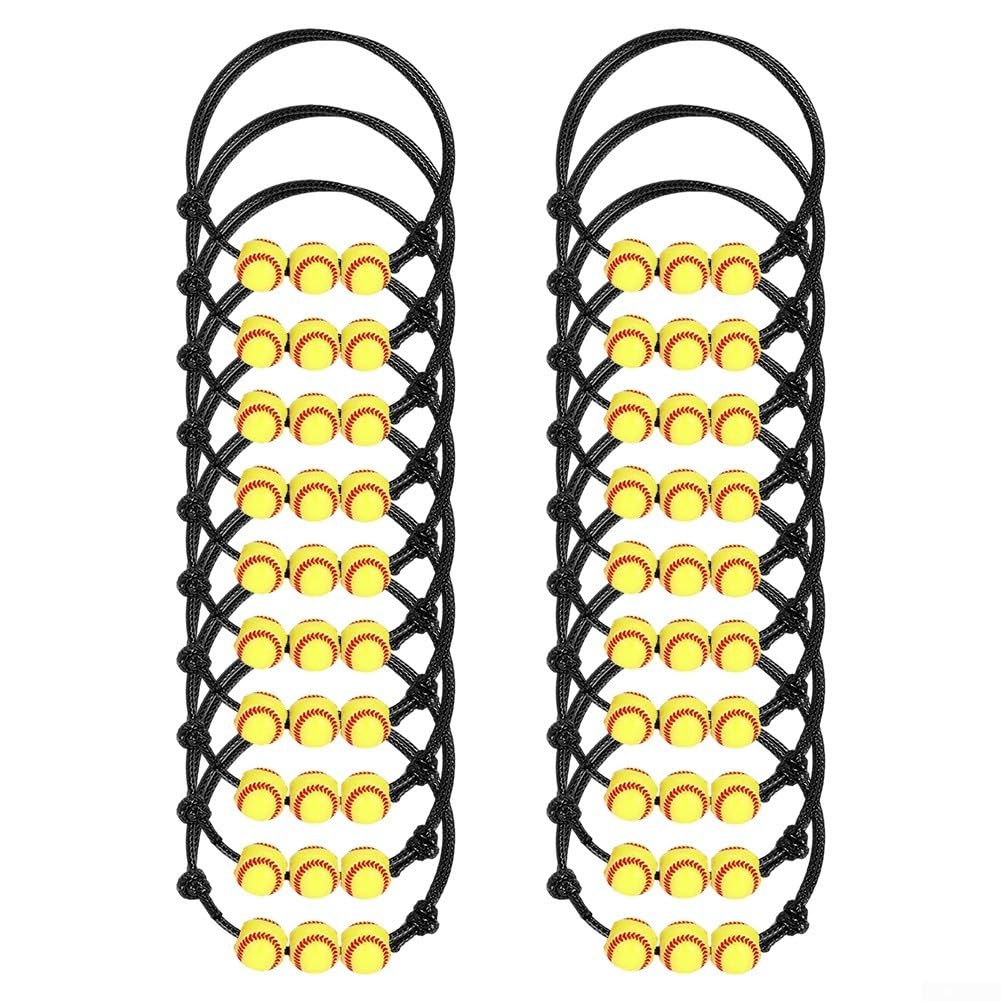 20 braccialetti sportivi regolabili per ragazzi, perfetti per bomboniere e attività scolastiche (basket)