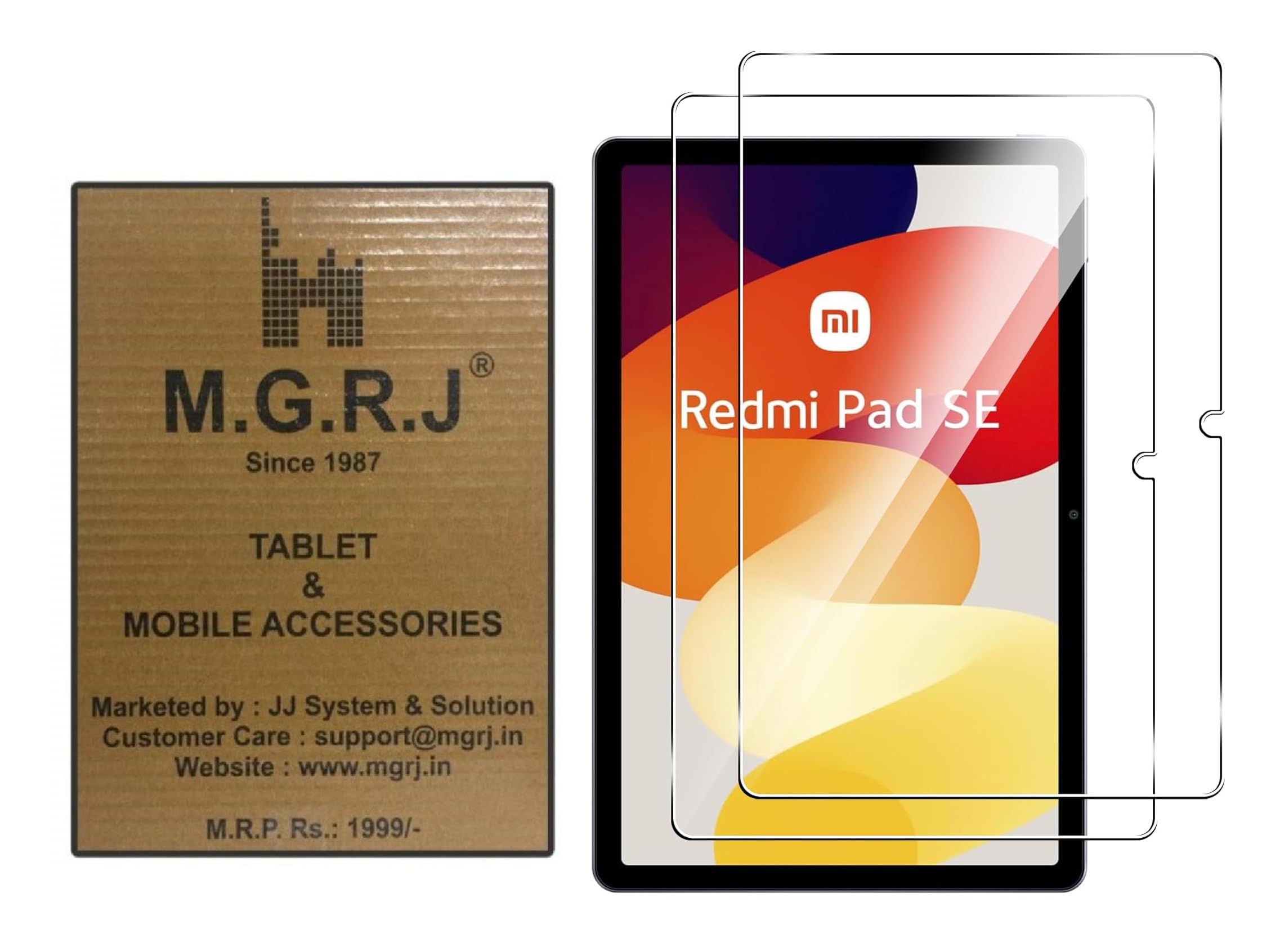 M.G.R.J® Tempered Glass Screen Protector for Redmi Pad SE (11 Inch) Tablet (2-Pack) (B0D4V3HZRB) Amazon Price History, Amazon Price Tracker