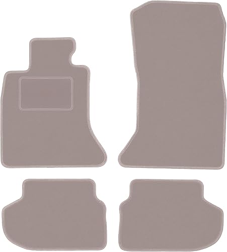 Alfombrillas de Terciopelo Beige para Coche, diseñadas para: BMW 5 F11 FL (2013-