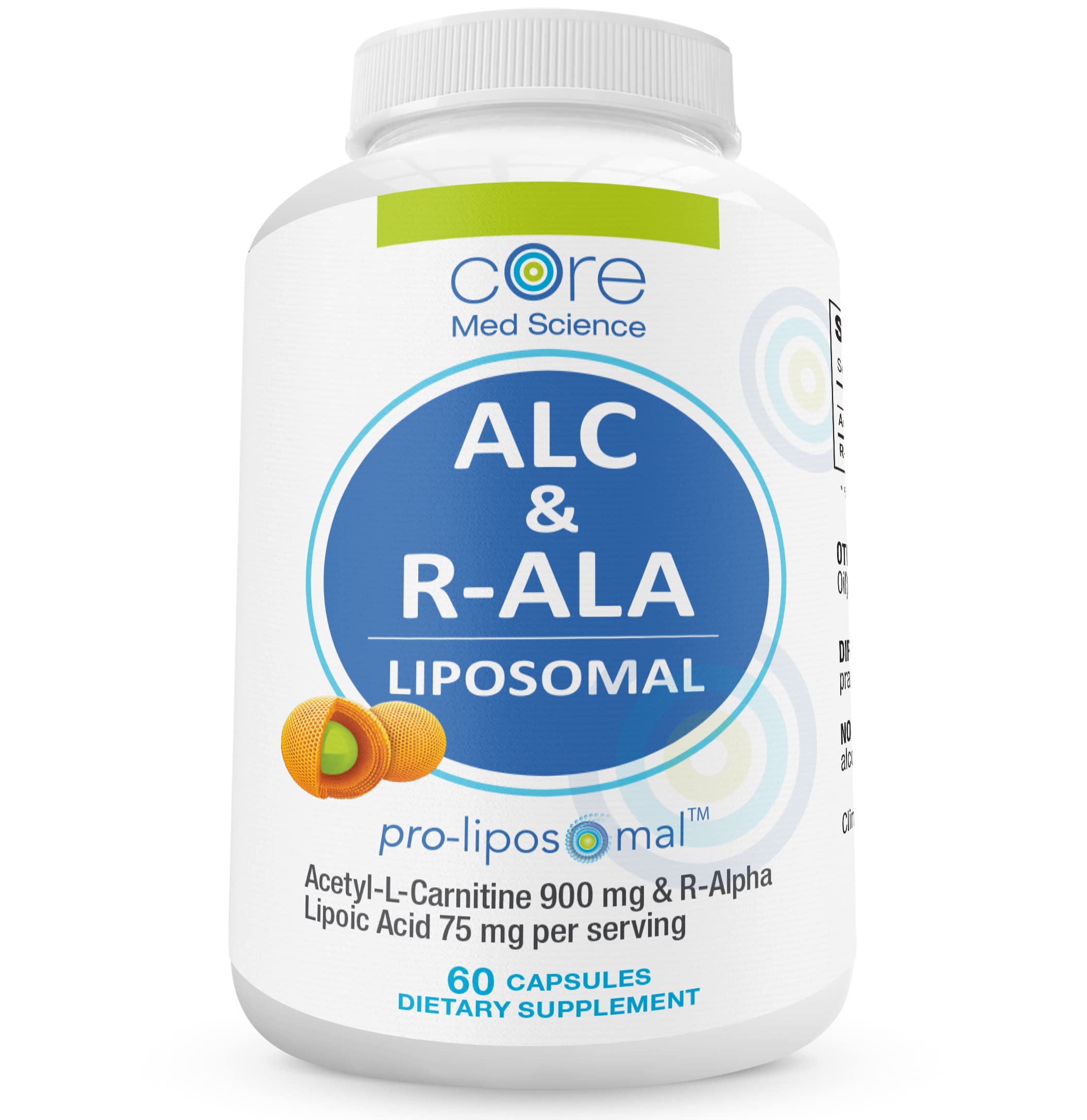 Buy Core Med Science Liposomal ALC and RALA 900mg Acetyl LCarnitine
