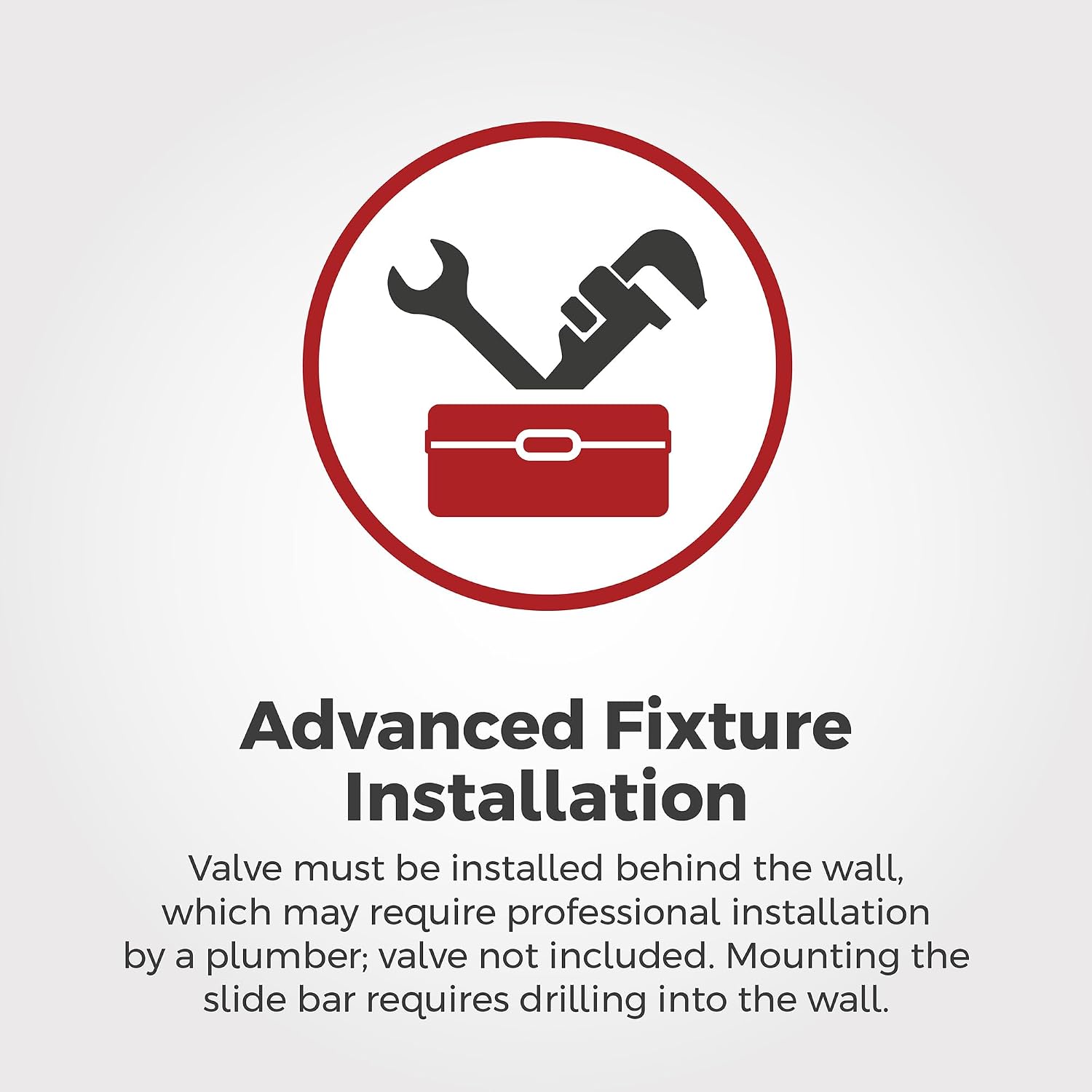 Icon indicating advanced fixture installation requiring professional help