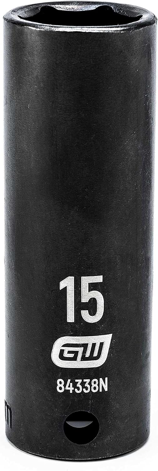 GEARWRENCH 3/8" Drive Deep Impact Metric Socket 15mm, 6 Point - 84338N