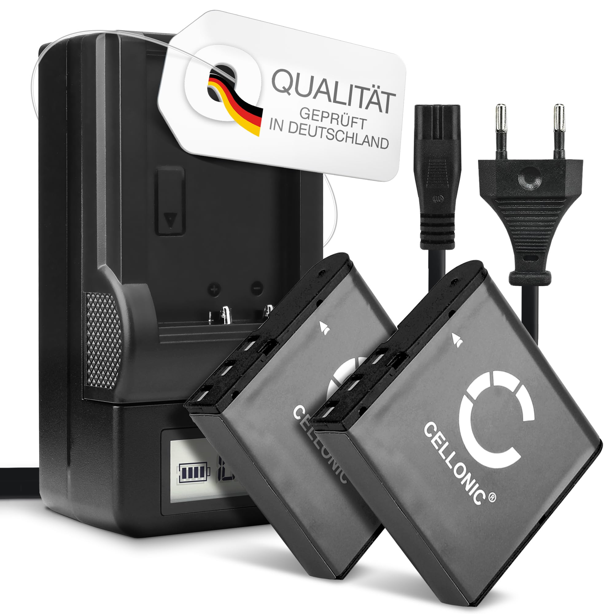 CELLONIC 2 x akumulator kompatybilny z Kodak PIXPRO AZ251, AZ252, LB-060 | 2 x (950 mAh-3,7 V jonów litowych), akumulator do aparatu fotograficznego