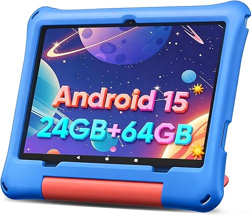 Tableta para niños, tableta Android 15 de 10 pulgadas para niños, 24 GB de RAM+64 GB ROM 1 TB TF tarjeta expandible, tabletas Octa-Core para niños