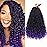 Yewell Goddess Box Braids Crochet Hair 12 Inch Boho Crochet Box-Braids, 9 Packs Boho Box-Braid Crochet-Hair For Black Women Pre Looped Box Braiding (12Inch 9 Packs,Tpurple)