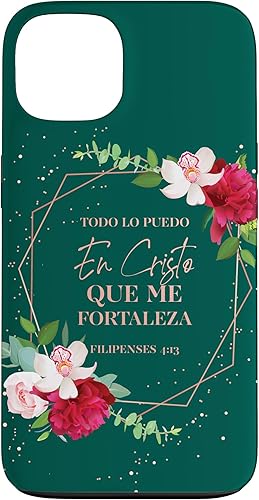 iPhone 13 Regalos Mujer Cristiana Español Versículos de la Biblia Funda para teléfono en español