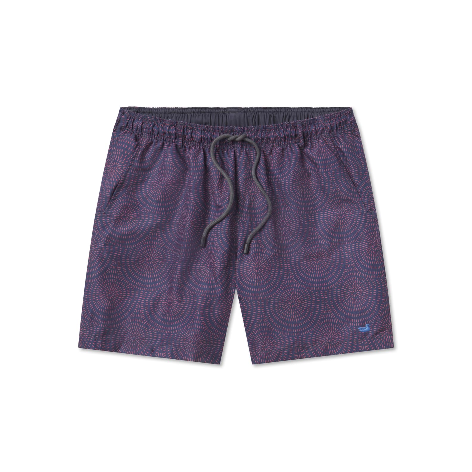Southern Marsh Bodrum Straits Lined Swim Trunks, Washed Red & Mountain Purple, Medium