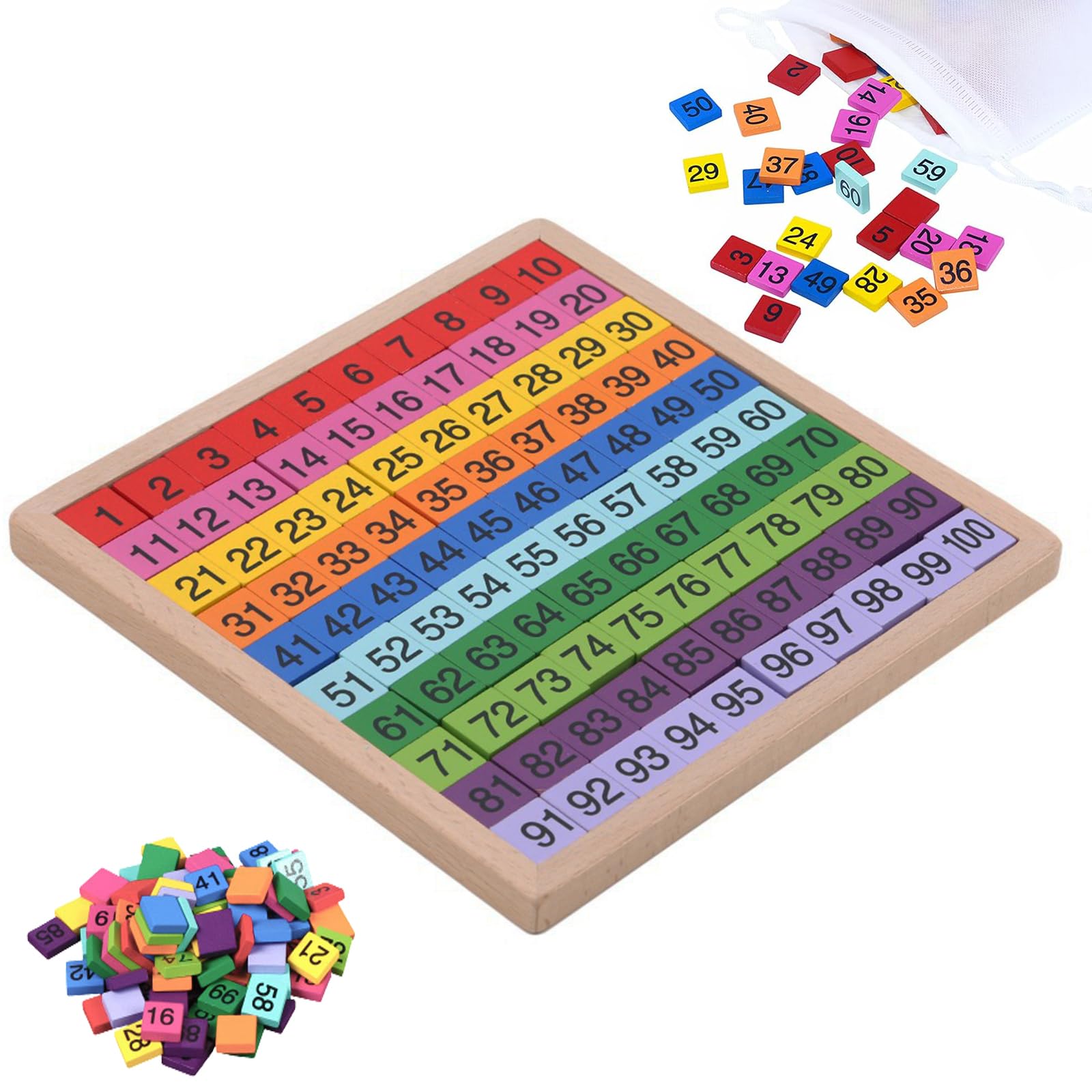 XIAPIA Jouet de Comptage Montessori en Bois pour Enfants 3 4 | FindTheDeal
