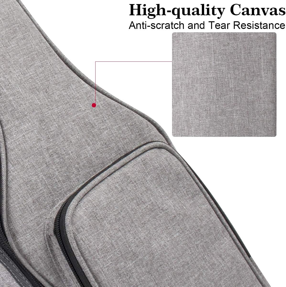 AKLOT 32 inch Gig Bag Carry Handle Case for 30＂ Baritone Ukulele 32" Bass Ukulele Guitalele 12MM Thick Padding with Humidifier
