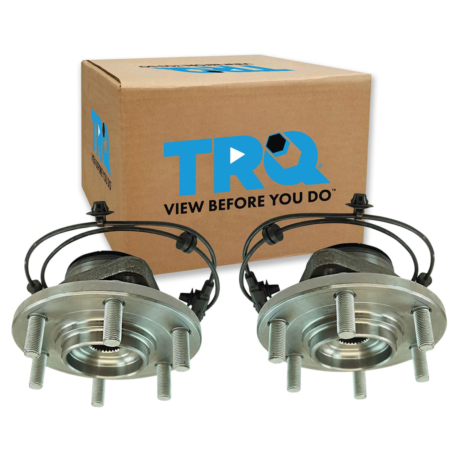 TRQ Front Driver and Passenger Side Wheel Bearing &amp; Hub Assembly Set 2