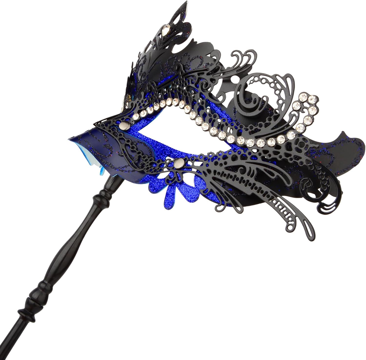 Hoshin Masquerade Mask with Stick, Mardi Gras Deecorations Venetian Masks for Womens - Image 4