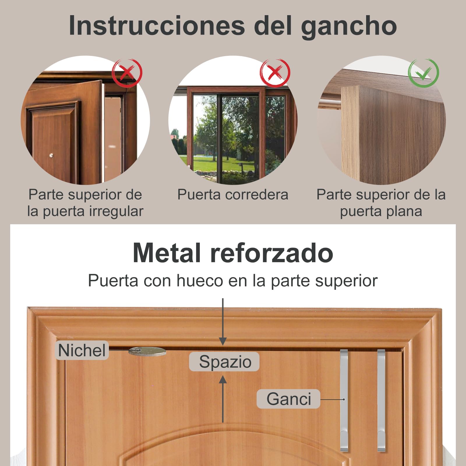 Estanteria Baño, Organizador Colgante con 5 Compartimentos | Organizador Armario Colgante, Organizador de Puerta, Colgador Plegable para Habitación, Baño