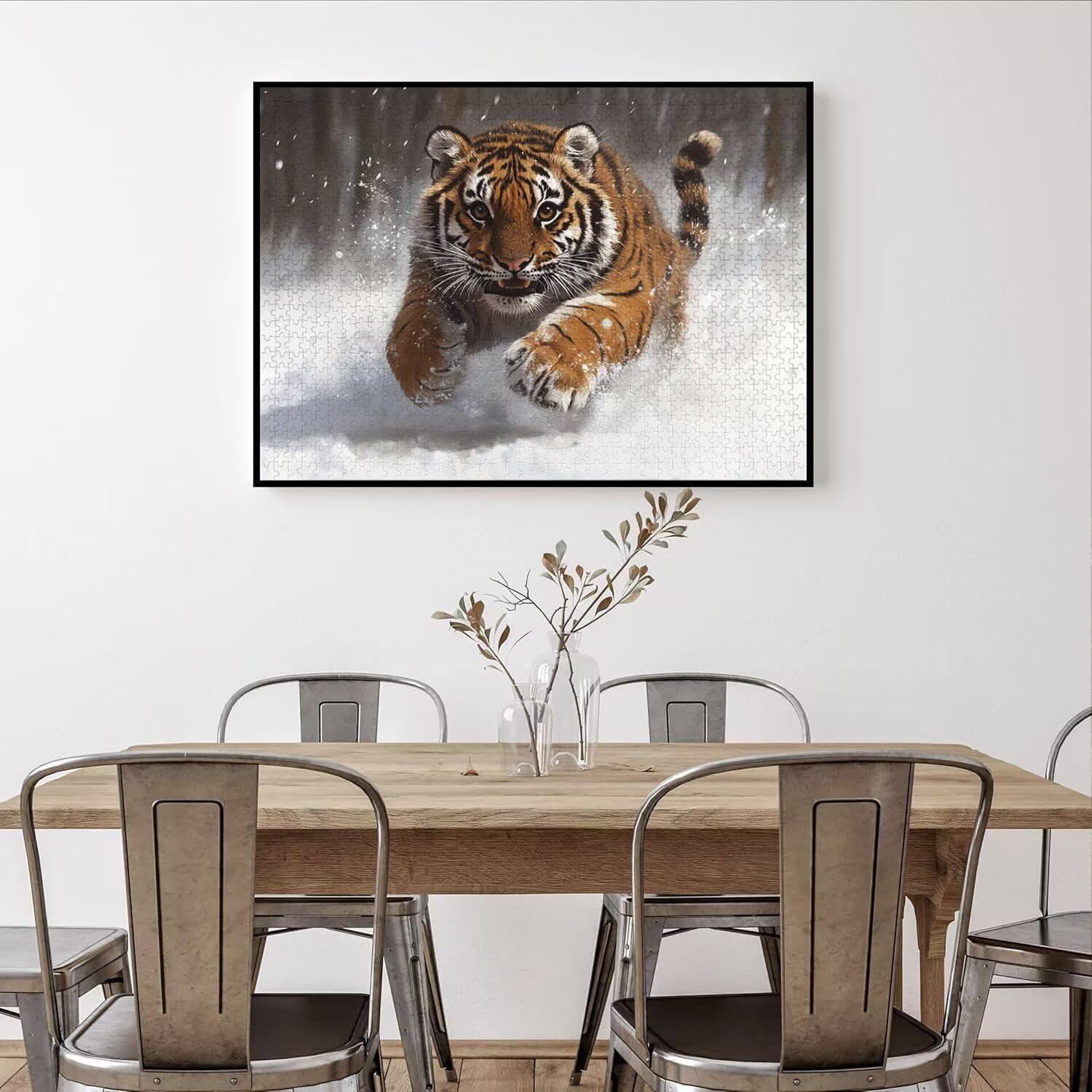 Puzzle 6000 Pezzi inverno Puzzle Classici per Gioco Familiare, n-106 | Impossibile Puzzles, Intrattenimento Creativo, Rilassamento e Intelligence, Regalo per Amore e Amico, Decorazioni Casa, tigre