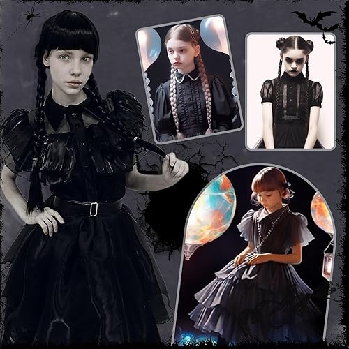 Miniatura 6 de YOGFIT Disfraz de Halloween para niñas, vestido perfecto para Halloween, cosplay y fiestas
