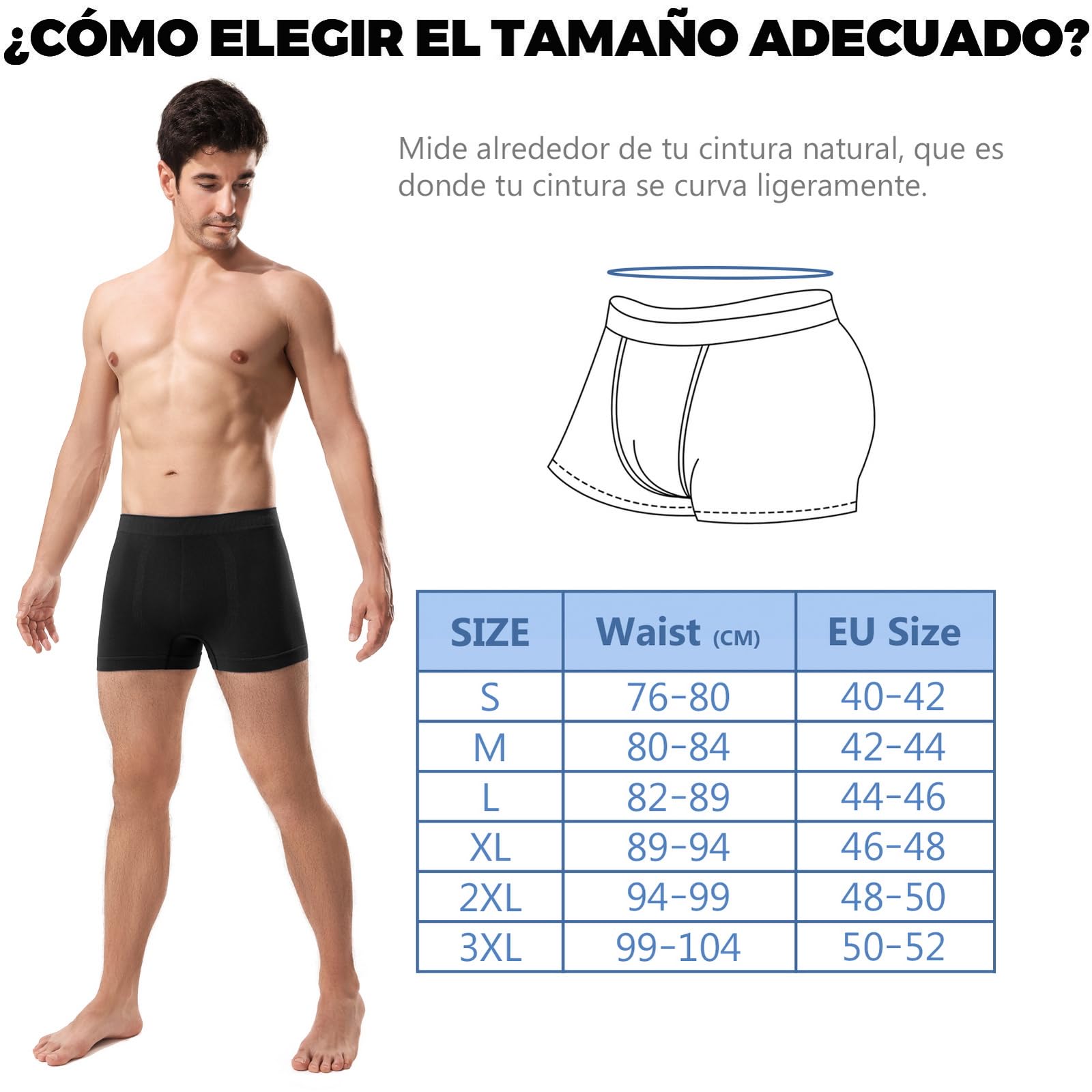 Channo Calzoncillos de Bambú para Hombre Sin Costuras: Material Natural Fresco y Suave para una Comodidad Duradera