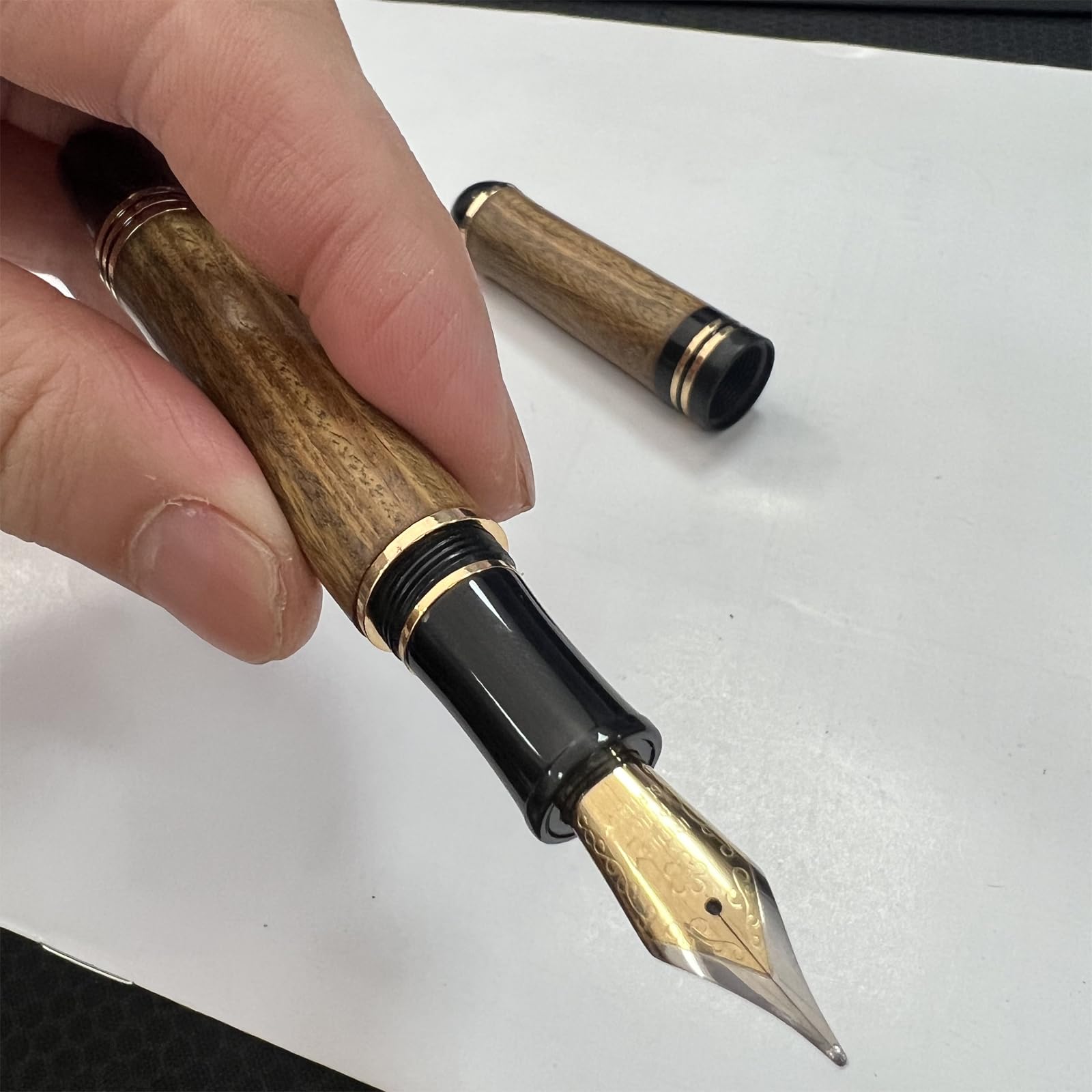 RI ZHENG RZ-BP331#-G Gold Mini Stick Shift Pen Kit – Woodturning Kit With Reverse Gear, DIY Project