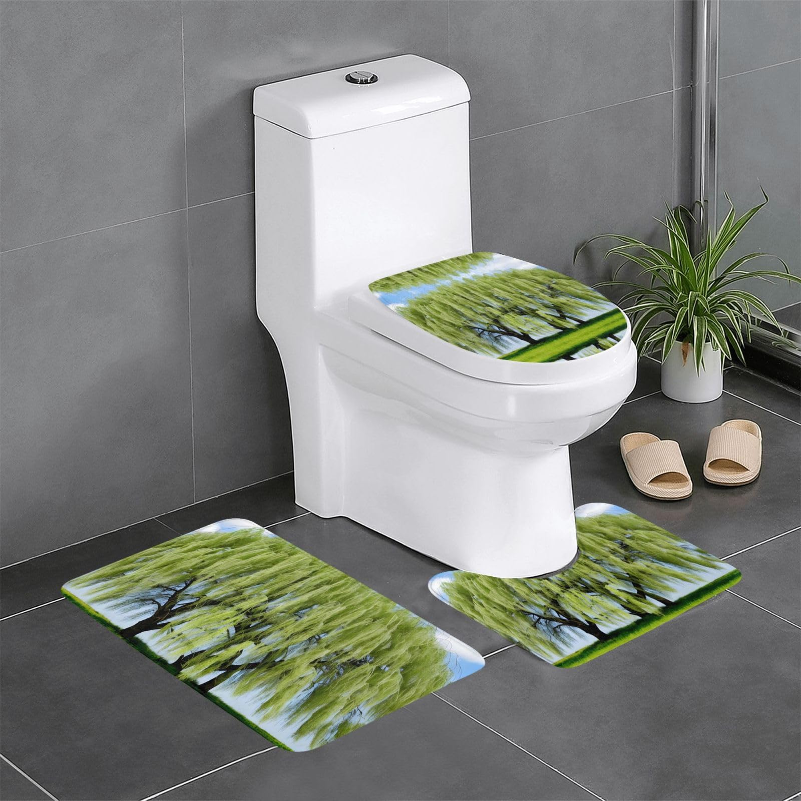 Willow Tree tapis de bain à séchage rapide lot de 3 haute qualité