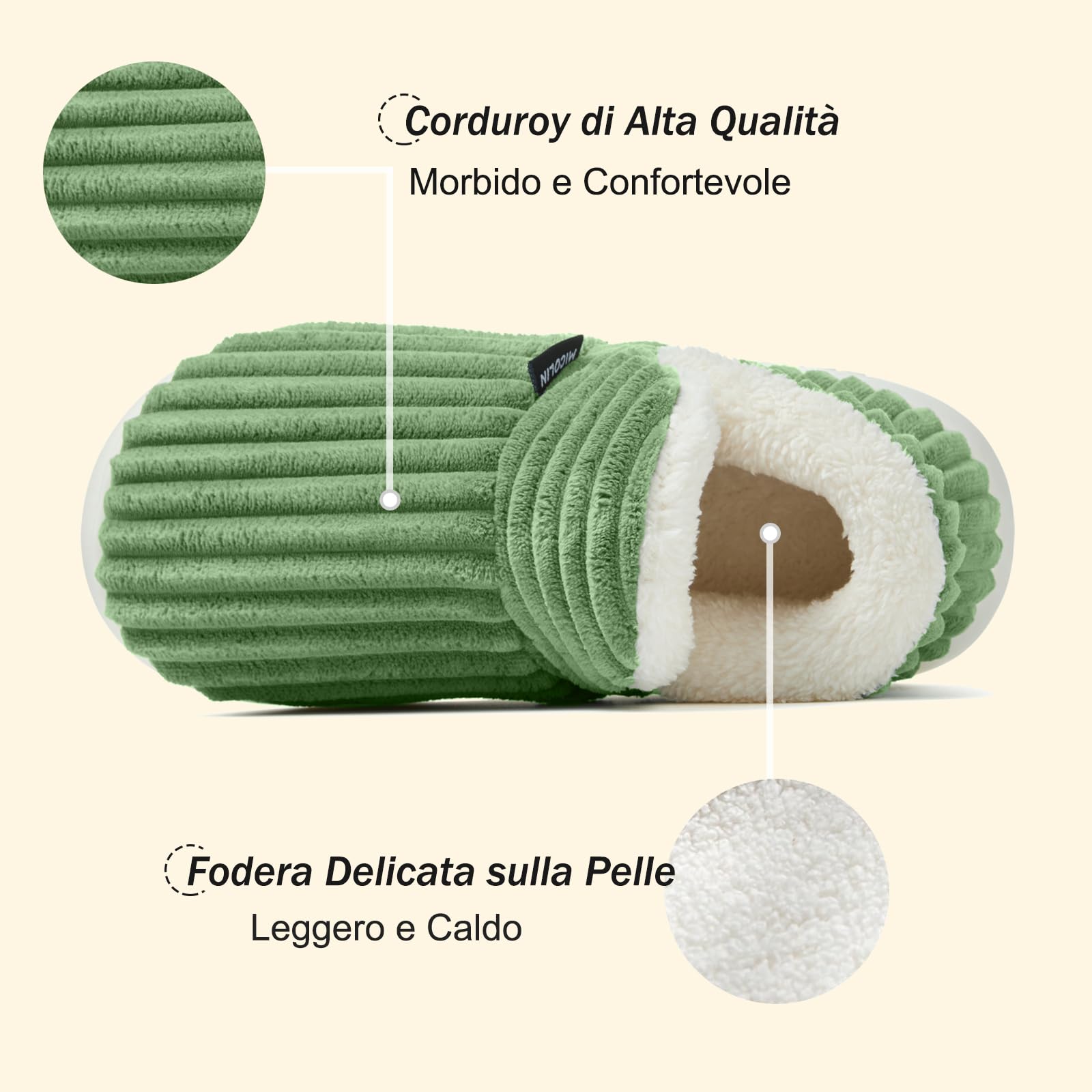Donpapa Ciabatte Donna Uomo Invernali Pantofole Calde Peluche Chiuse Comode Memory foam Antiscivolo Inverno Scarpe