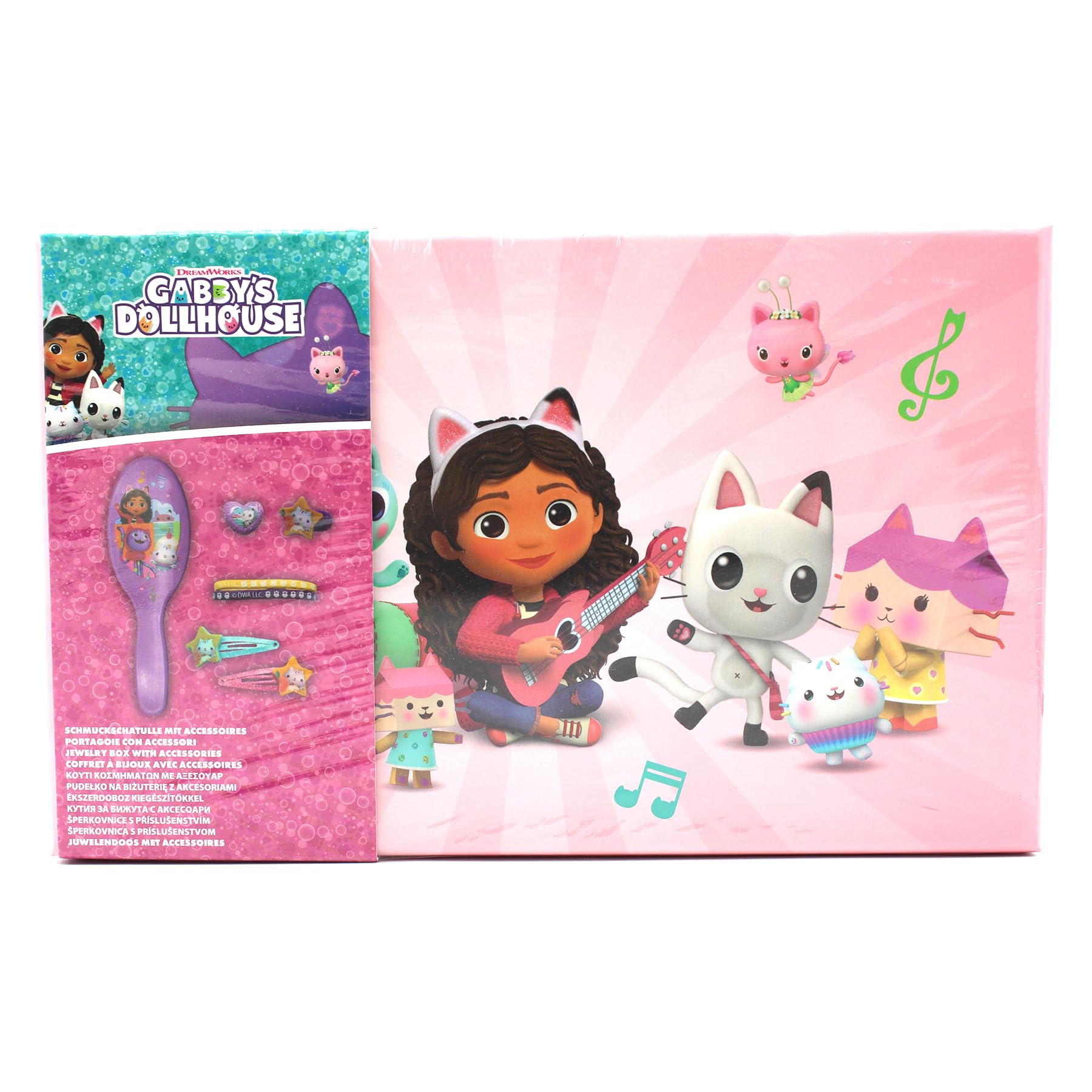 Joytoy 23877 Gabby's Dollhouse szkatułka na biżuterię z akcesoriami, uniseks, dla dzieci, wielokolorowa, normalna