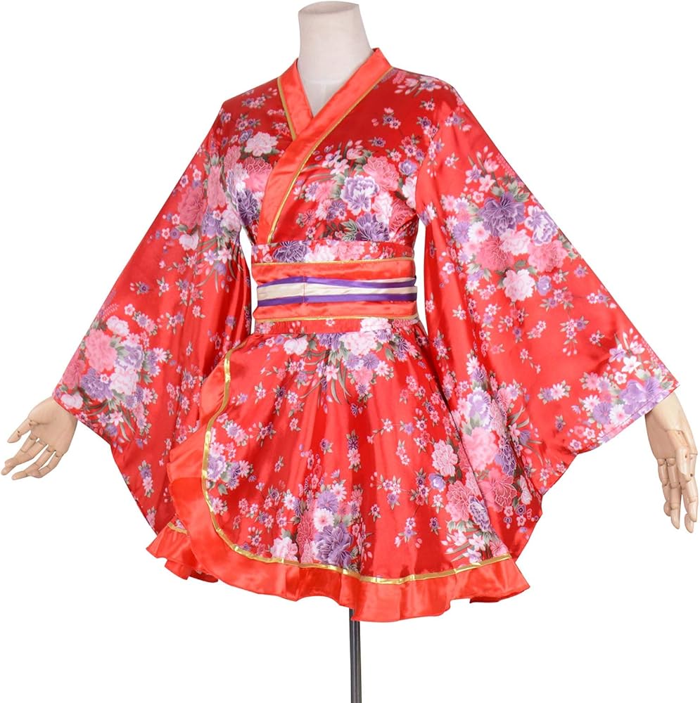 Amazon.co.jp: [JOLUCE] レディース 花魁系 ロング 着物ドレス