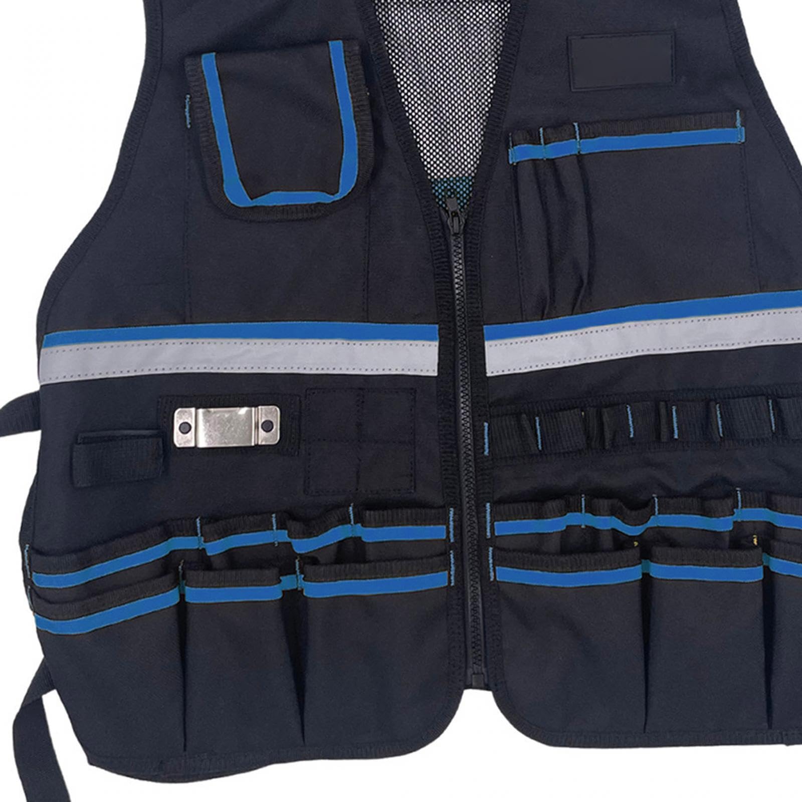 Gilet portautensili per elettricisti, comodo e resistente per carpentieri, per riporre utensili e accessori essenziali. Stili di gilet portautensili per elettricisti, borsa portaoggetti.