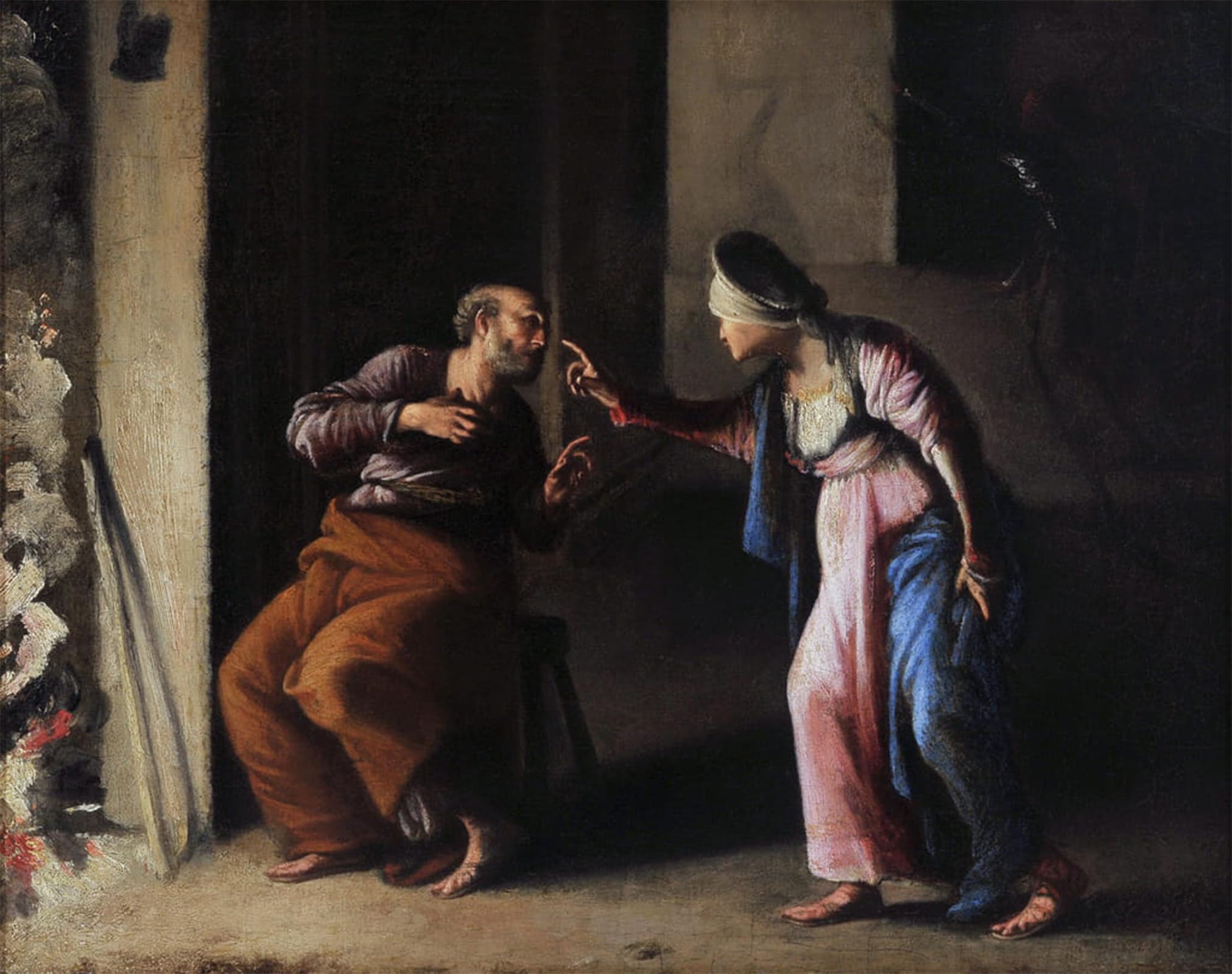 SERENDIPITP Retro Picture Poster Wall Art Pictures Painting the of St Peter by Carlo Saraceni Wall Art Canvas Print for Wall Decor 60x90cm