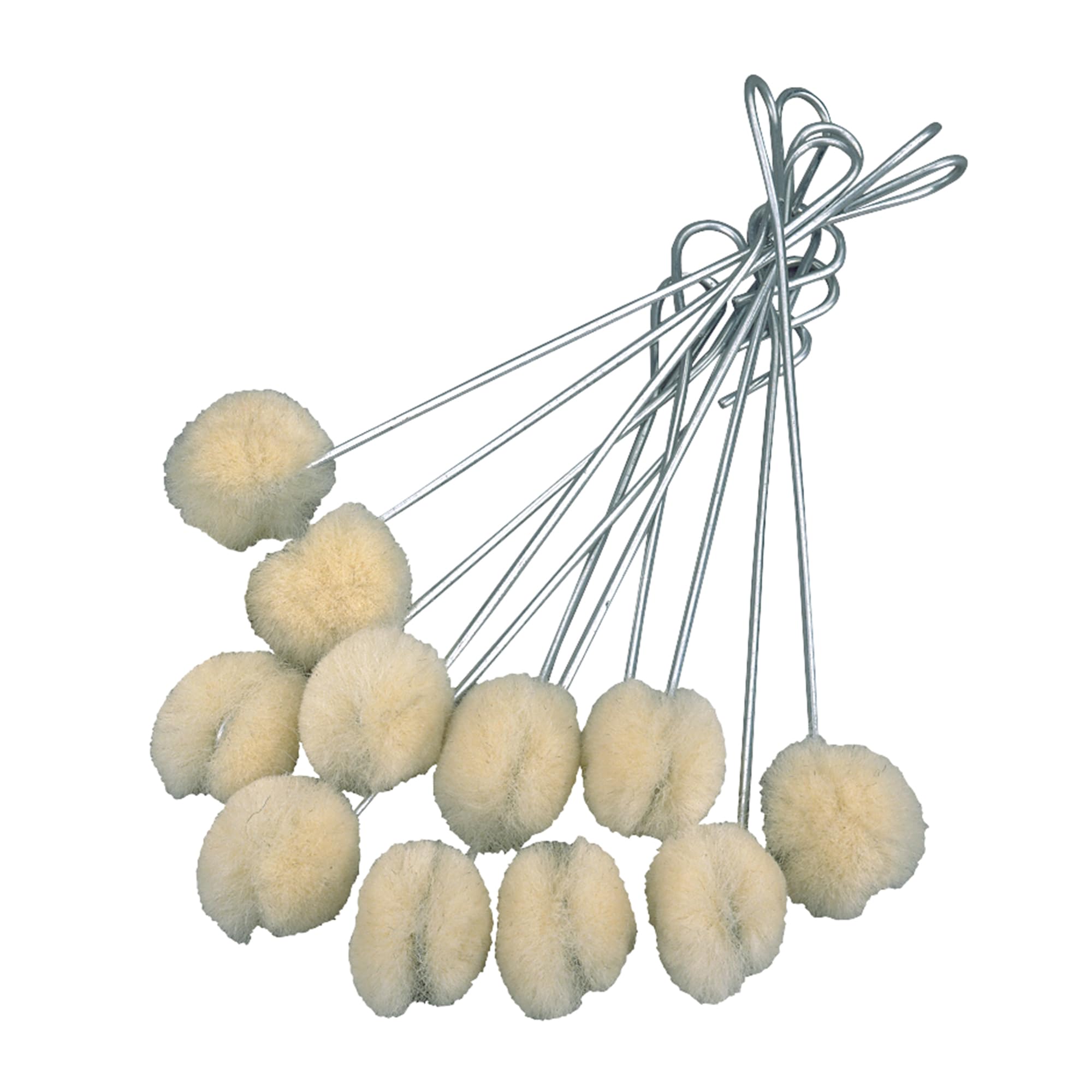 Weaver Leather Supply Wool Dauber Bundle of 12 for Leather Dye, Precise Coverage Ball Brush with Wire Handles, Paint Daubers for Small Projects-image-8